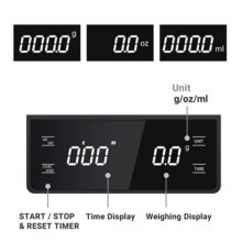 ترازو دیجیتال و اسکیل تایمردار مدل Touch LED