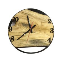 ساعت دیواری چوبی قطر 40